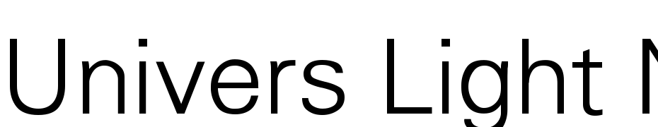 Univers Light Normal Font Download Free