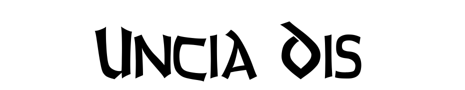 Uncia Dis Font Download Free