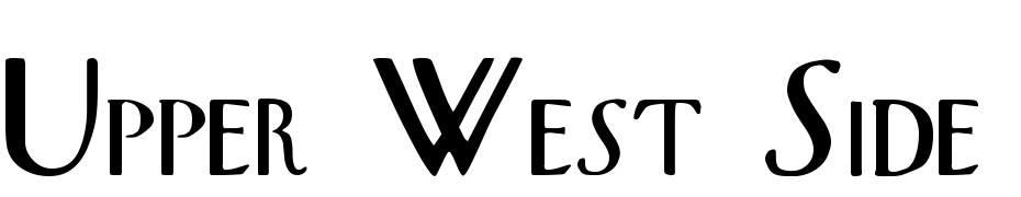 Upper West Side Regular Font Download Free
