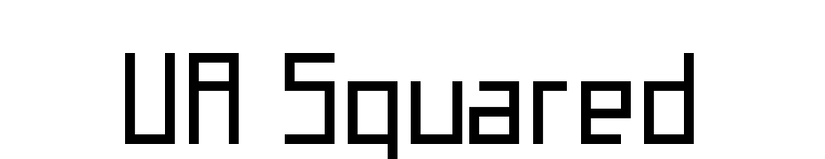 UA Squared Font Download Free