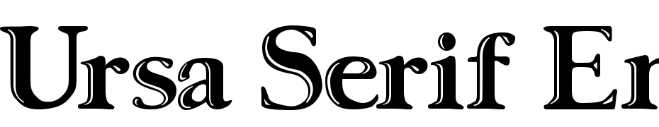 Ursa Serif Engraved Font Download Free
