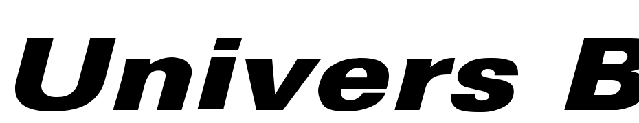Univers Black Italic Wd Font Download Free