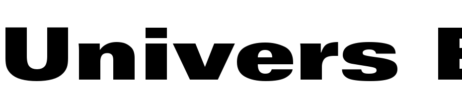 Univers Extra Black Ext Font Download Free