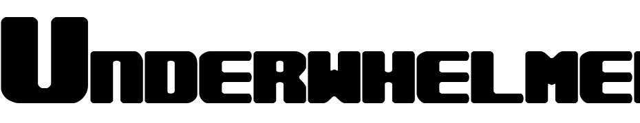 Underwhelmed (BRK) Schrift Herunterladen Kostenlos