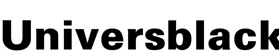 Univers Black Thin Font Download Free