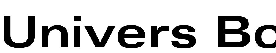 Univers Bold Ext Font Download Free