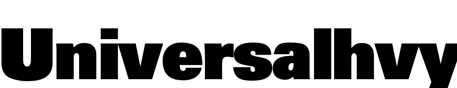 Universal Hvy DB Normal Font Download Free