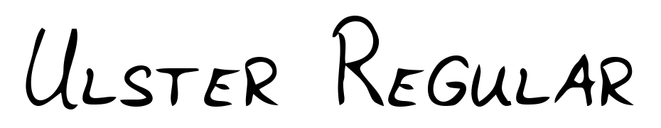 Ulster Regular cкачати шрифт безкоштовно
