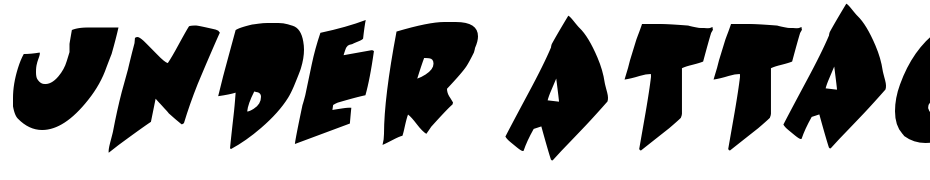 Under Attack Skew Font Download Free