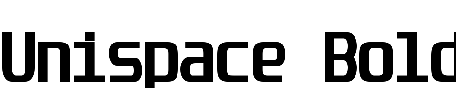 Unispace Bold Font Download Free