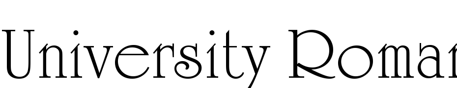University Roman LET Plain:1.0 Font Download Free