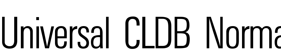 Universal CLDB Normal Font Download Free