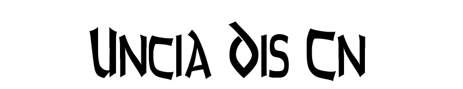 Uncia Dis Cn cкачати шрифт безкоштовно