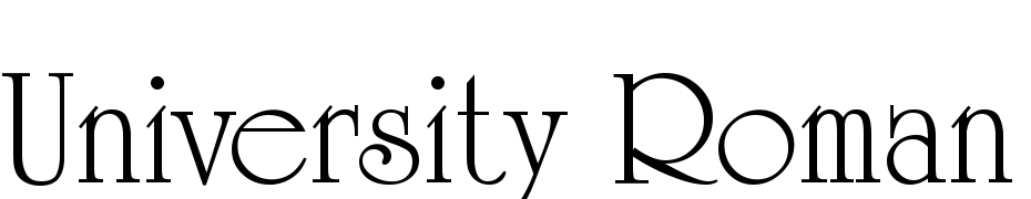 University Roman Font Download Free