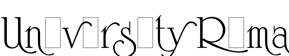 University Roman Alts LET Plain:1.0 Font Download Free