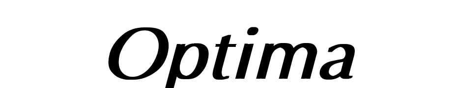 Optima Bold Italic Yazı tipi ücretsiz indir