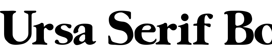 Ursa Serif Bold Font Download Free