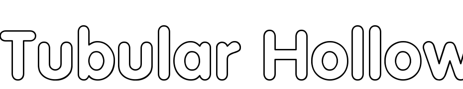 Tubular Hollow Font Download Free