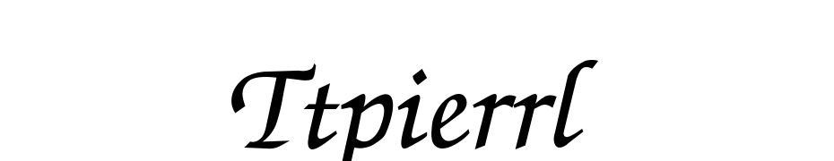 Ttpierrl Font Download Free