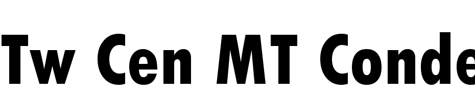 Tw Cen MT Condensed Extra Bold Font Download Free