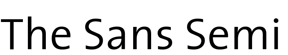 The Sans Semi Light Plain Font Download Free