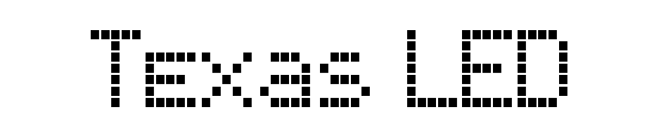 Texas LED Font Download Free