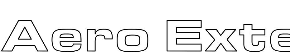 Aero Extended Hollow Font Download Free