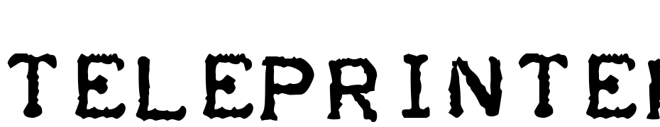 Teleprinter Bold Italic Font Download Free