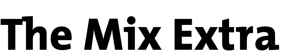 The Mix Extra Bold Plain Fuente Descargar Gratis