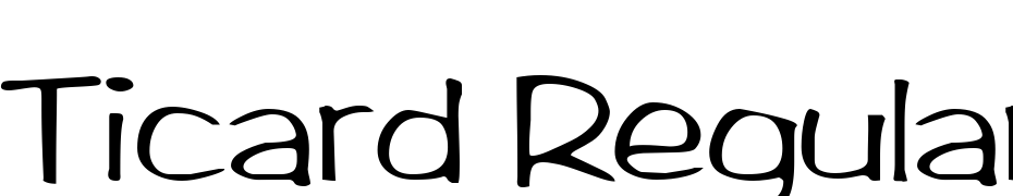 Ticard Regular Font Download Free