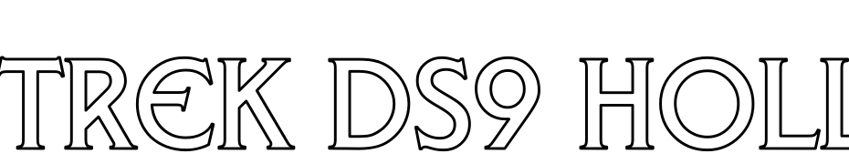 Trek DS9 Hollow Font Download Free