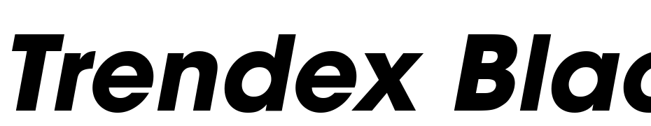 Trendex Black SSi Bold Italic Font Download Free