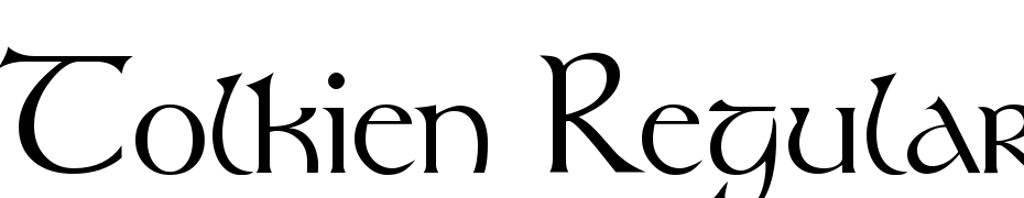 Tolkien Regular Font Download Free
