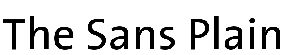 The Sans Plain Font Download Free