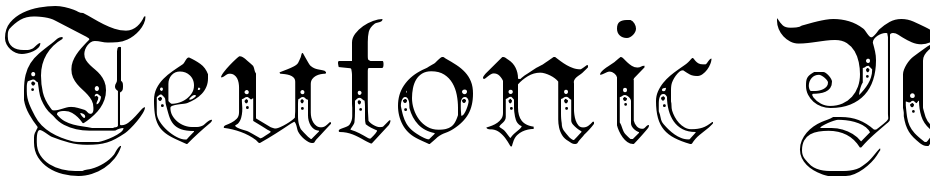 Teutonic No3 Demi Bold Font Download Free