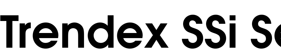 Trendex SSi Semi Bold Font Download Free