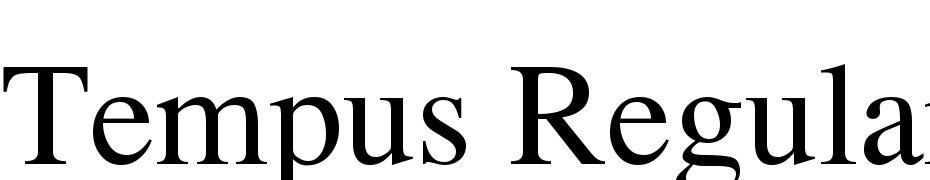 Tempus Regular Font Download Free