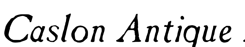 Caslon Antique Italic Font Download Free