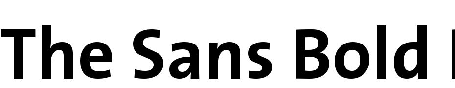 The Sans Bold Plain Font Download Free