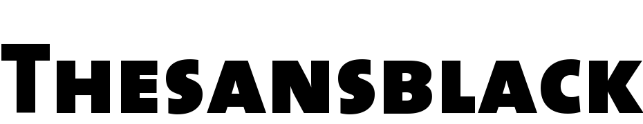 The Sans Black Caps Font Download Free