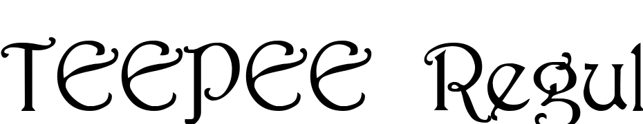 TEEPEE Regular Font Download Free