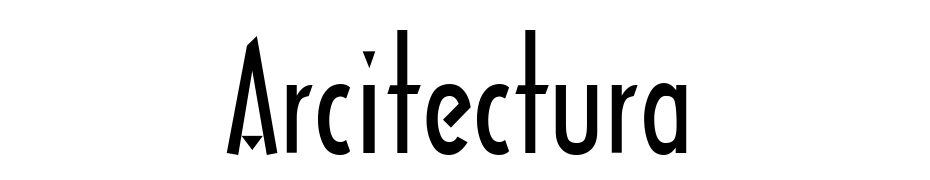 Arcitectura Yazı tipi ücretsiz indir