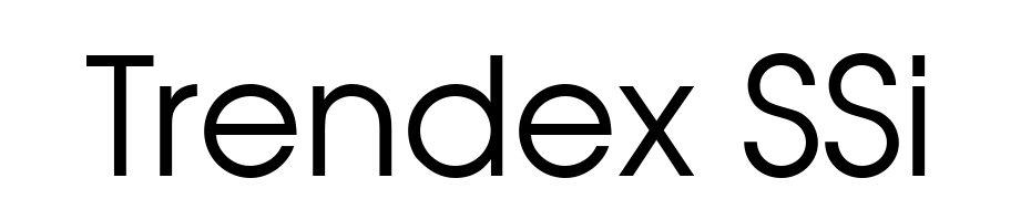 Trendex SSi cкачати шрифт безкоштовно