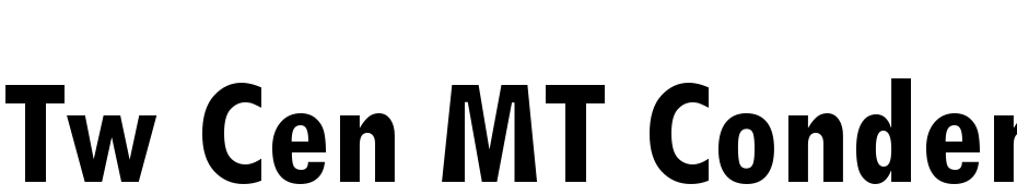 Tw Cen MT Condensed Bold Font Download Free