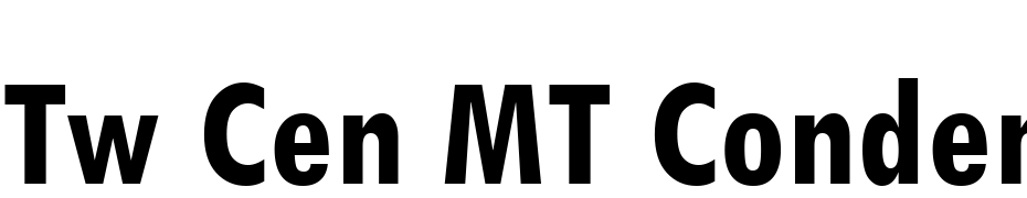 Tw Cen MT Condensed Bold Font Download Free