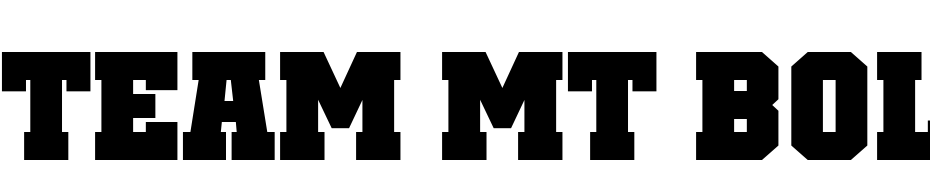 Team MT Bold Font Download Free