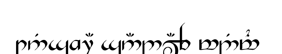 Tengwar Gandalf Medium Font Download Free