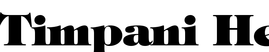 Timpani Heavy Font Download Free