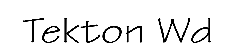 Tekton Wd Font Download Free