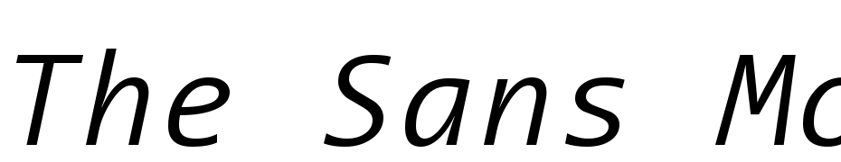 The Sans Mono Semi Light Italic Font Download Free